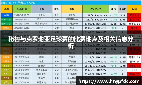 秘鲁与克罗地亚足球赛的比赛地点及相关信息分析